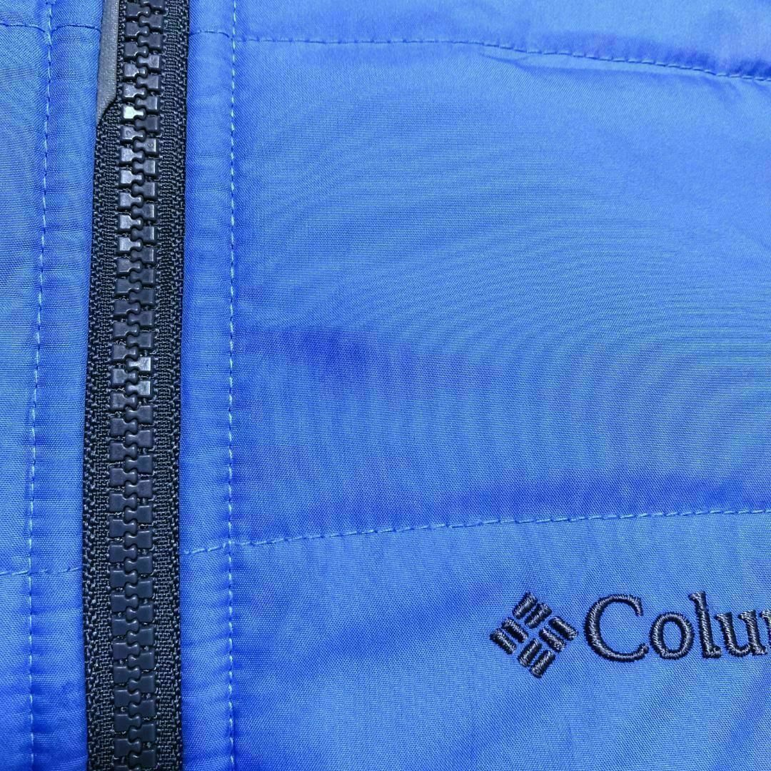 Columbia(コロンビア)のUS古着 コロンビア 中綿フーデッドジャケット ロゴ刺繍 バイカラー c38① レディースのジャケット/アウター(その他)の商品写真