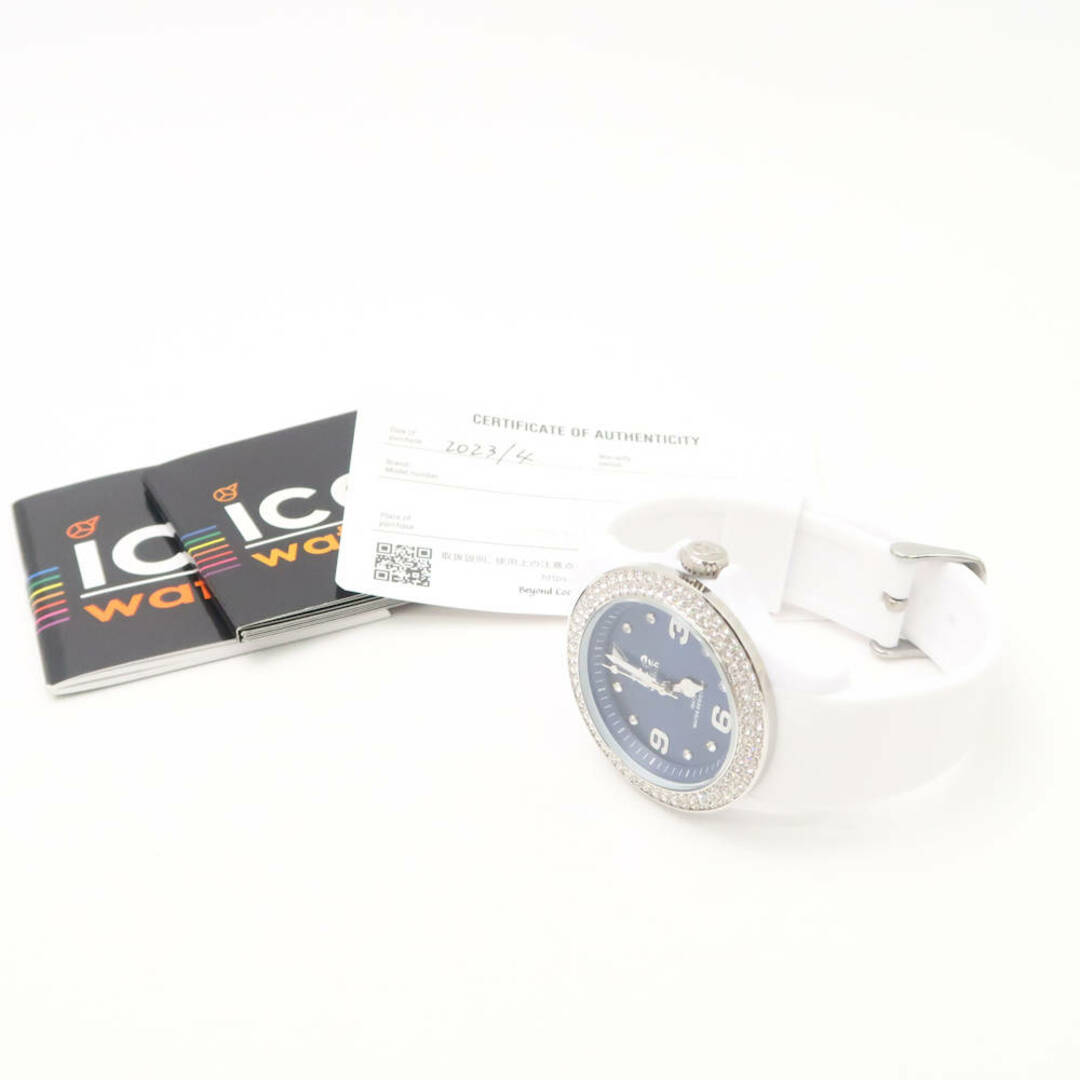 ice watch(アイスウォッチ)の美品 Ice-Watch アイスウォッチ Ice Star White Deep Blue 017235 腕時計 レディース AY5068C  レディースのファッション小物(腕時計)の商品写真