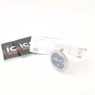 アイスウォッチ(ice watch)の美品 Ice-Watch アイスウォッチ Ice Star White Deep Blue 017235 腕時計 レディース AY5068C (腕時計)