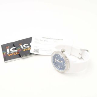 ice watch - 美品 Ice-Watch アイスウォッチ Ice Star White Deep Blue 017235 腕時計 レディース AY5068C 