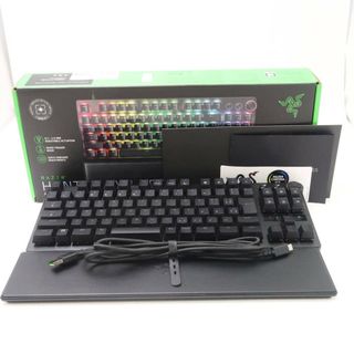 レイザー(LAZER)の美品 RAZER レイザー Huntsman V3 Pro Tenkeyless JP ゲーミングキーボード ワイヤレス 有線 PC周辺機器 黒軸 日本語配列 HT20W3 (PC周辺機器)