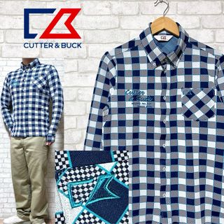 カッターアンドバック(CUTTER & BUCK)のCUTTER&BUCK カッターアンドバック ストレッチ チェックシャツ 長袖(ウエア)