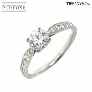 ティファニー(Tiffany & Co.)のティファニー TIFFANY&Co. ハーモニー ダイヤ 0.55ct G/VVS2/3EX 7号 リング Pt プラチナ 指輪【鑑定書付き】VLP 90220875(リング(指輪))