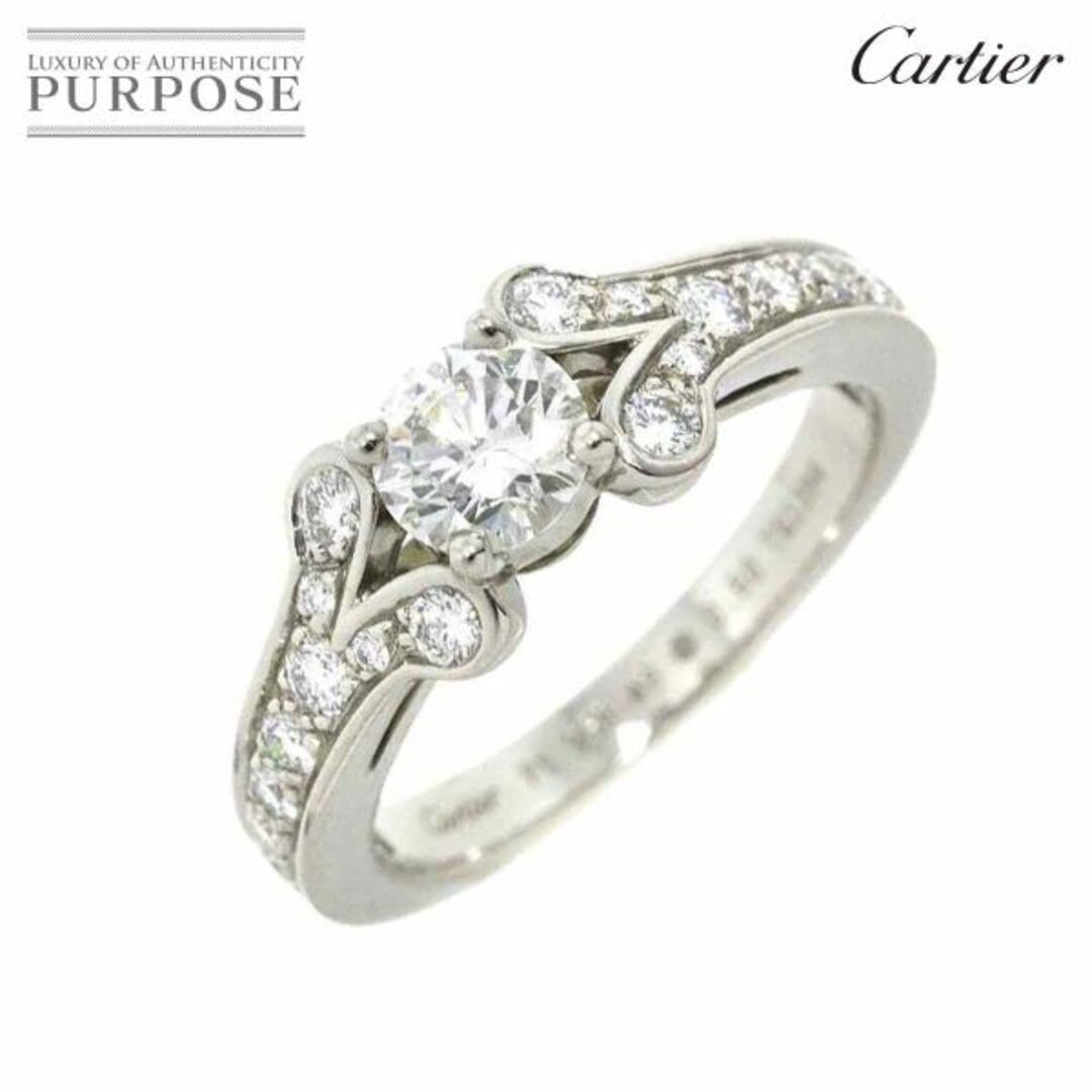 Cartier(カルティエ)のカルティエ Cartier バレリーナ ダイヤ 0.50ct G/VVS1/3EX #49 リング Pt プラチナ 指輪【鑑定書・証明書付き】VLP 90221375 レディースのアクセサリー(リング(指輪))の商品写真