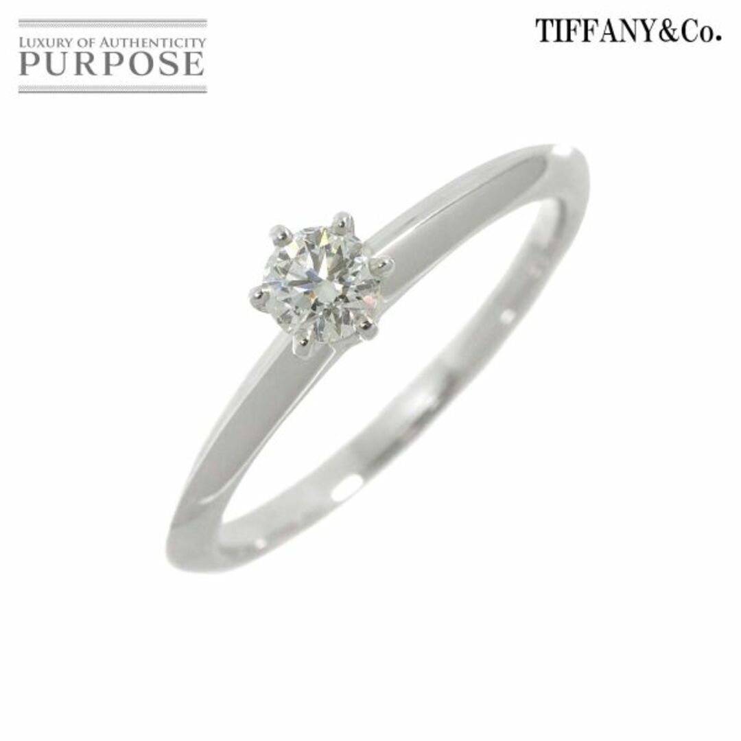 Tiffany & Co.(ティファニー)のティファニー TIFFANY&CO. ソリティア ダイヤ 0.23ct G/VS2/3EX 11号 リング Pt プラチナ【鑑定書付き】VLP 90221391 レディースのアクセサリー(リング(指輪))の商品写真