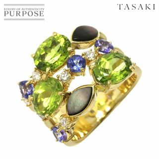 タサキ(TASAKI)のTASAKI タサキ マルチストーン 4.04ct ダイヤ 0.29ct 12号 リング  K18 YG 指輪 田崎真珠 VLP 90222261(リング(指輪))