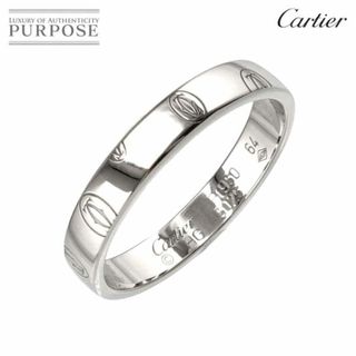 カルティエ(Cartier)のカルティエ Cartier ハッピーバースデー ロゴ #64 リング Pt プラチナ 指輪 Happy Birthday Logo Ring【証明書付き】VLP 90223492(リング(指輪))