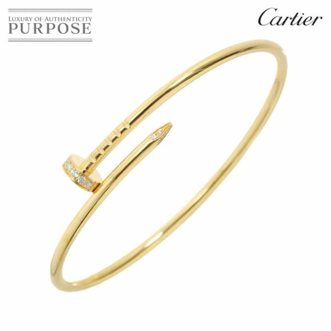 Cartier(カルティエ)のカルティエ Cartier ジュストアンクル SM #16 ダイヤ ブレスレット K18 YG イエローゴールド 750【証明書付き】VLP 90224398 レディースのアクセサリー(ブレスレット/バングル)の商品写真