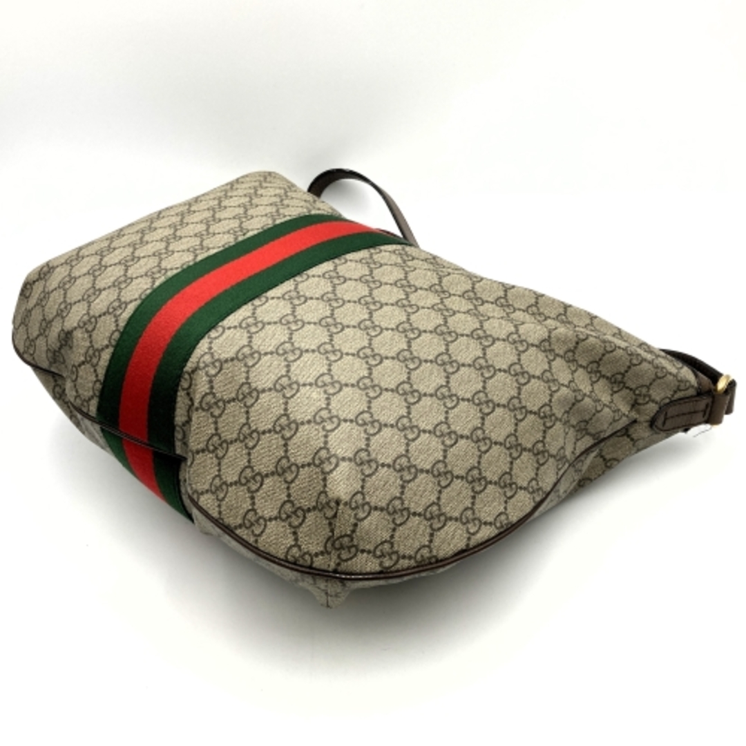 Gucci(グッチ)のGUCCI グッチ 547939  ショルダーバッグ ブラウン GGスプリームキャンバス シェリーライン マーモント ウィメンズ レディース ファッション 【中古】 レディースのバッグ(ショルダーバッグ)の商品写真