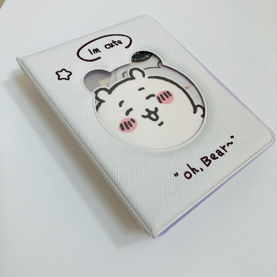 韓国風トレカケース くま ホワイト K-pop エンタメ/ホビーのトレーディングカード(カードサプライ/アクセサリ)の商品写真