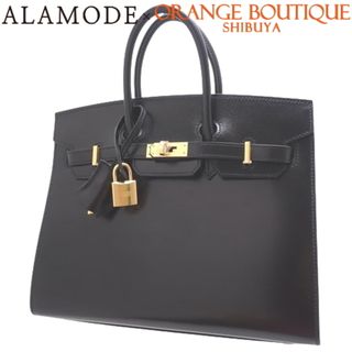 エルメス(Hermes)の【新品】HERMES(エルメス) バーキン 25 セリエ ブラック黒 ボックスカーフ ゴールド金具 B刻印 ハンドバッグ トート レディース 40802090389【アラモード】(ハンドバッグ)