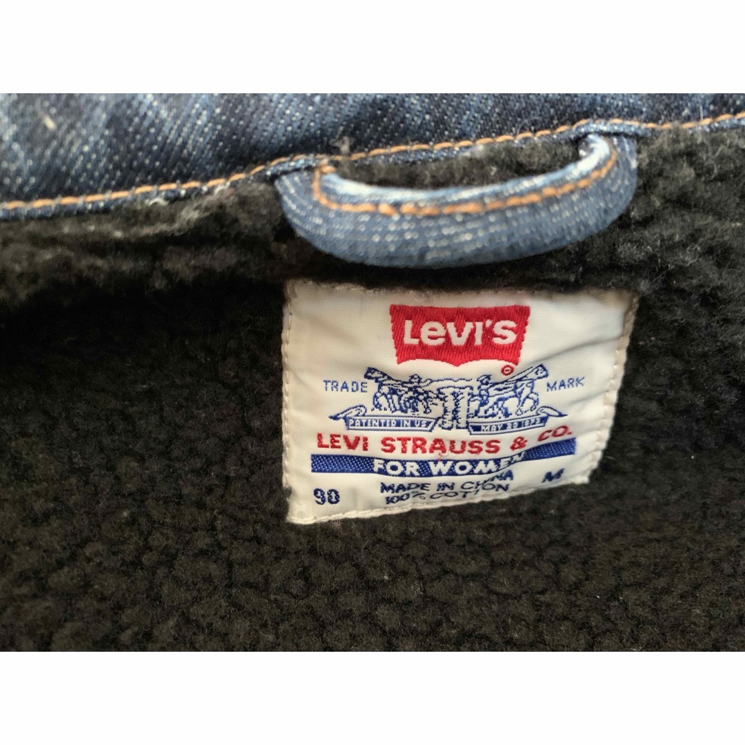 Levi's(リーバイス)のLevi's 裏ボア付きジージャン　デニムジャケット レディースのジャケット/アウター(Gジャン/デニムジャケット)の商品写真