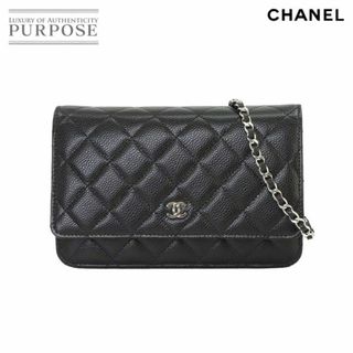 シャネル(CHANEL)の未使用 展示品 シャネル CHANEL マトラッセ クラシック チェーン ウォレット 長財布 キャビアスキン ブラック AP0250 VLP 90226341(財布)