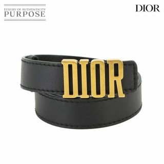 Christian Dior - 新品同様 クリスチャン ディオール Christian Dior D-FENCE ベルト 70 レザー ブラック ゴールド 金具 VLP 90227475