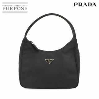 プラダ(PRADA)の新品同様 プラダ PRADA ミニ ハンド バッグ ナイロン ブラック MV515 シルバー 金具 VLP 90228452(ハンドバッグ)