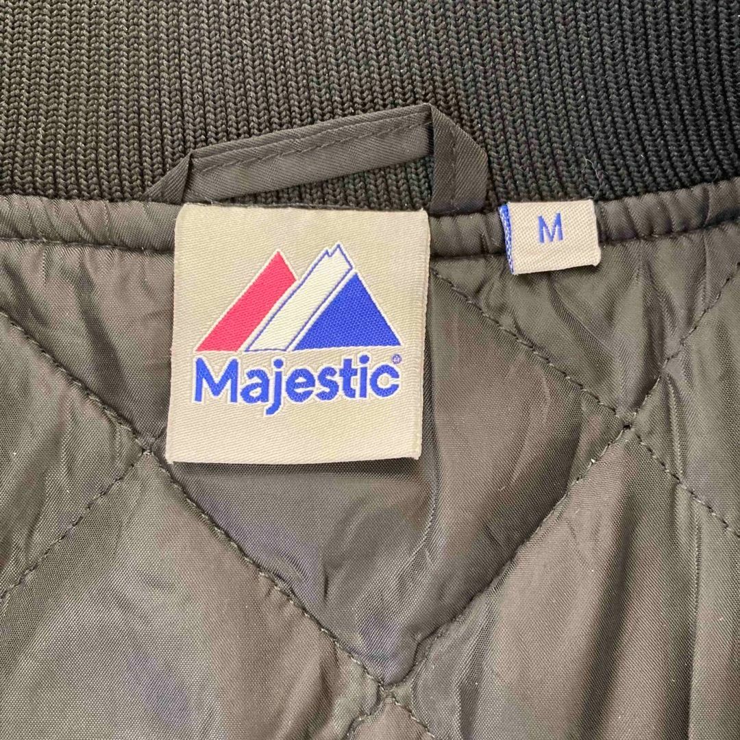 Majestic(マジェスティック)の【美品】90’s 古着　マジェスティック　スタジャン　ヤンキース　レディース　M レディースのジャケット/アウター(スタジャン)の商品写真