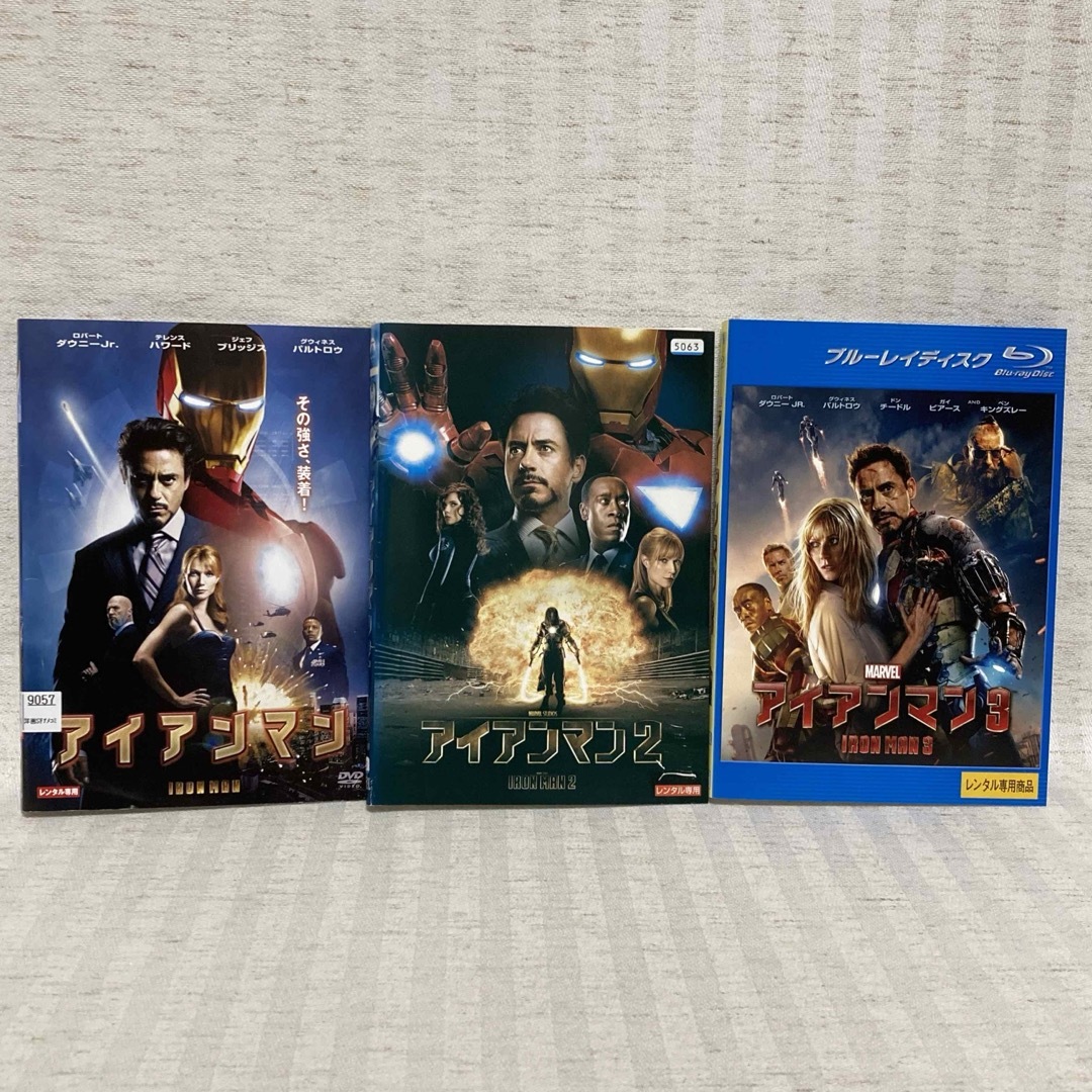 【DVD・Blu-ray】アイアンマン1〜3  全巻　marvel  映画・洋画 エンタメ/ホビーのDVD/ブルーレイ(外国映画)の商品写真