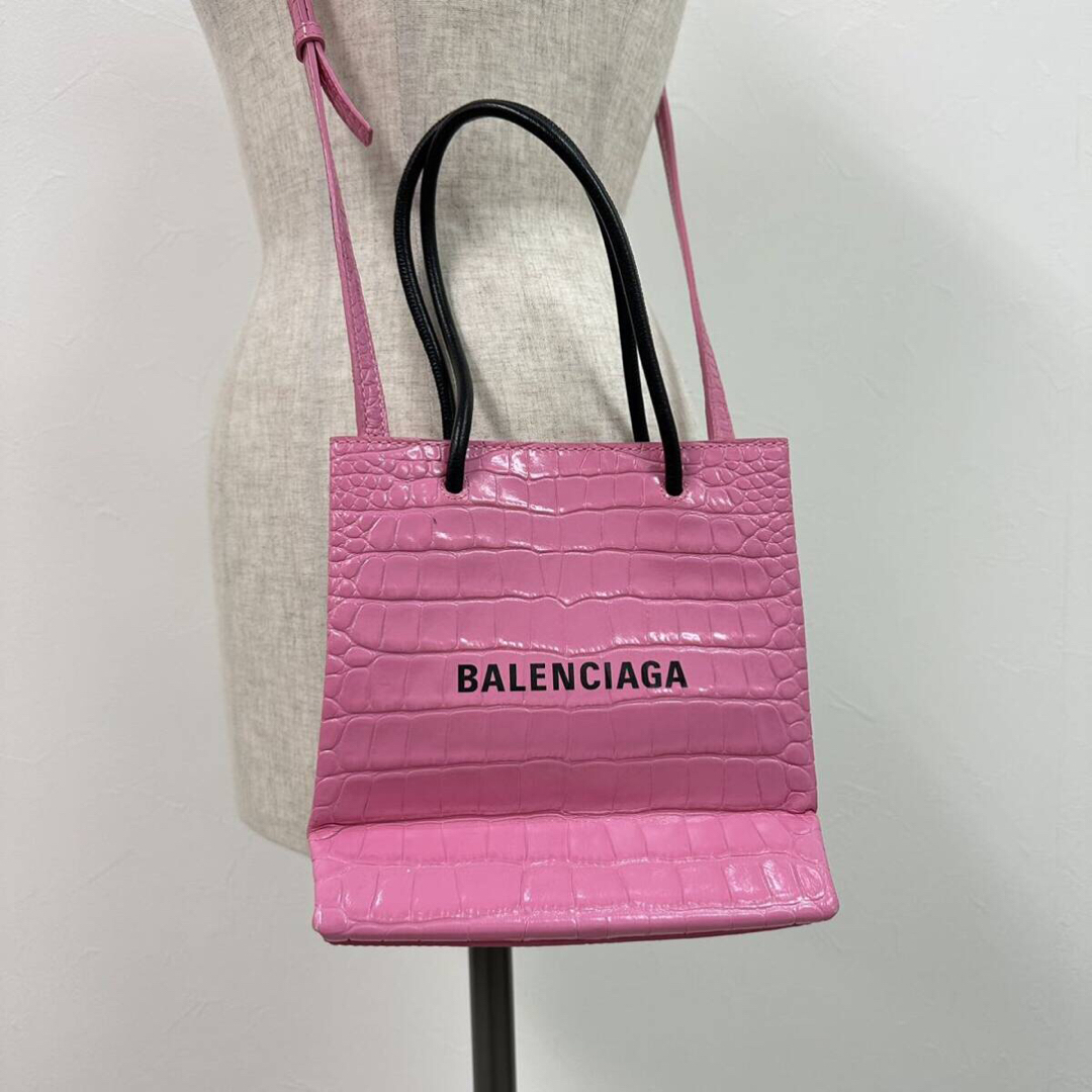 Balenciaga(バレンシアガ)のBALENCIAGA クロコ 型押し 2way ショッピング トート バッグ レディースのバッグ(トートバッグ)の商品写真