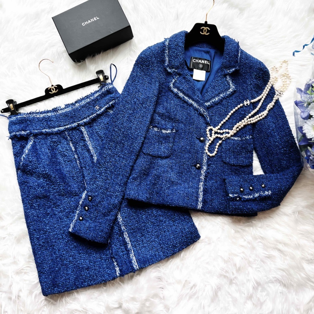 美品 CHANEL シャネル ツイード ブラックパール風 スーツ ジャケット | フリマアプリ ラクマ 美品 CHANEL シャネル ツイード ブラックパール風 スーツ ジャケット | フリマアプリ ラクマ