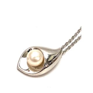 タサキ(TASAKI)のタサキ真珠　チェーン社外　6mm1P SV枠　ネックレス 18680601(ネックレス)