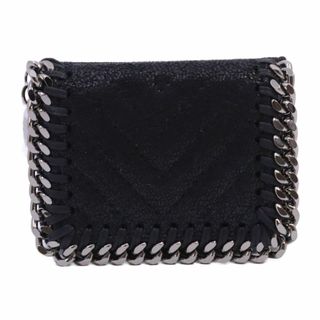 ステラマッカートニー(Stella McCartney)の【美品】STELLA McCARTNEY ステラマッカートニー ファラベラ TRIFOLD WALLET 三つ折り財布 521371W8859 ブラック系(財布)