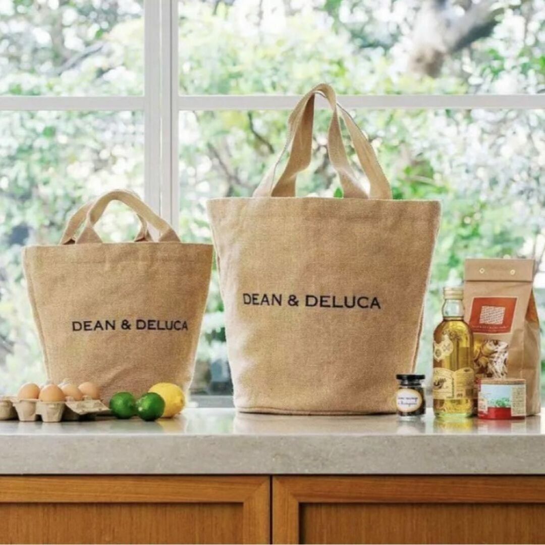 DEAN & DELUCA(ディーンアンドデルーカ)の新品 ディーンアンドデルーカ 麻トートバッグ ジュートバッグ ショルダー S レディースのバッグ(トートバッグ)の商品写真