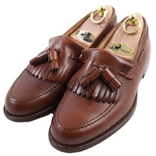 Crockett&Jones - 未使用品●CROCKETT&JONES クロケットアンドジョーンズ OVINGTON キルトタッセルローファー レザーシューズ 6.5 イングランド製 メンズ