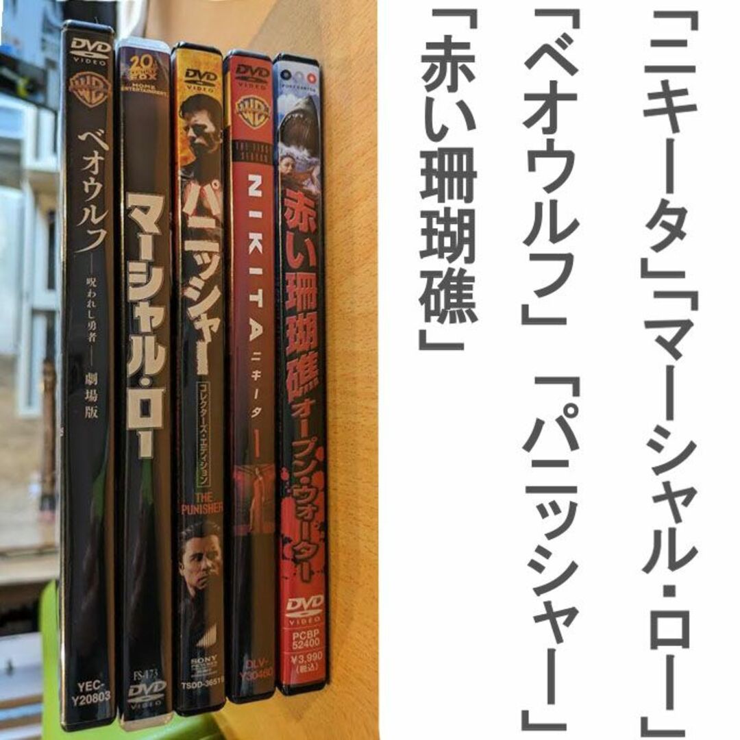 ニキータ、マーシャル・ローほか、DVD5本セット エンタメ/ホビーのDVD/ブルーレイ(外国映画)の商品写真