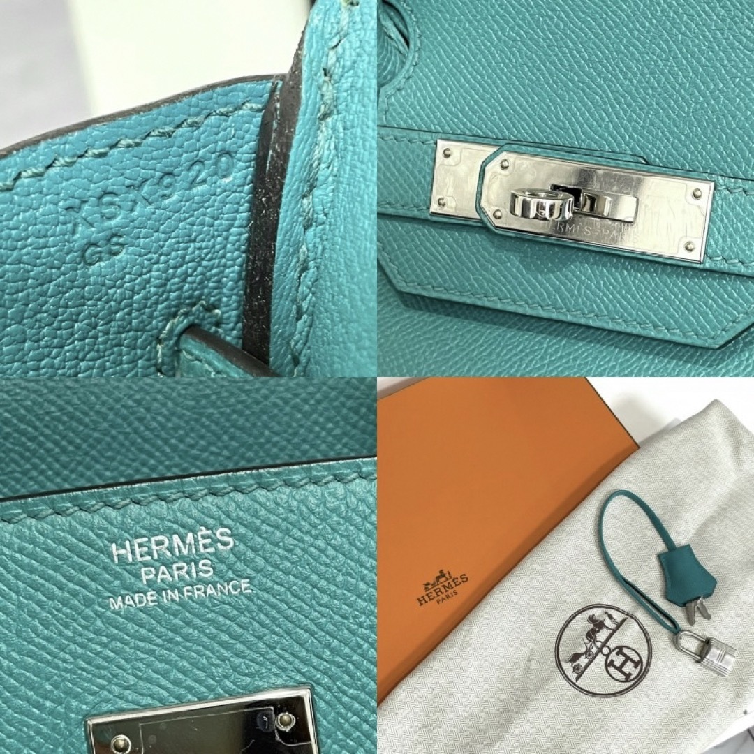 Hermes(エルメス)の美品 HERMES エルメス バーキン30 エプソン ヴェールヴェローヌ レディースのバッグ(ハンドバッグ)の商品写真