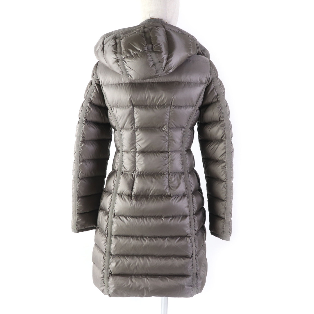 MONCLER(モンクレール)の美品★MONCLER モンクレール HERMINE エルミンヌ ロゴワッペン・フード付 ZIP UP ロング ダウンコート 0 正規品 レディース レディースのジャケット/アウター(ダウンコート)の商品写真