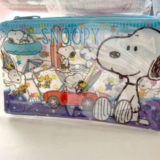 スヌーピー(SNOOPY)の新品未使用　スヌーピー　SNOOPY  海　ミニクリアポーチ(ポーチ)