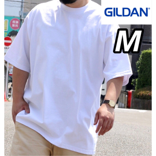 ギルタン(GILDAN)の新品未使用 ギルダン 6oz ウルトラコットン 無地半袖Tシャツ 白 M(Tシャツ/カットソー(半袖/袖なし))
