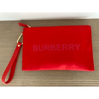 バーバリー(BURBERRY)の【BURBERRY】バーバリー ノベルティポーチ レッド 【新品未使用】(ポーチ)