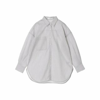 グリーンパークス(green parks)の【杢グレー】イージーケア ゆったりシャツ 24SS/長袖/春/レディース/体型カバー(シャツ/ブラウス(長袖/七分))