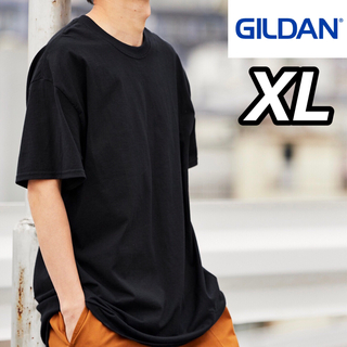 ギルタン(GILDAN)の新品未使用 ギルダン 6oz ウルトラコットン 無地半袖Tシャツ 黒 XL(Tシャツ/カットソー(半袖/袖なし))