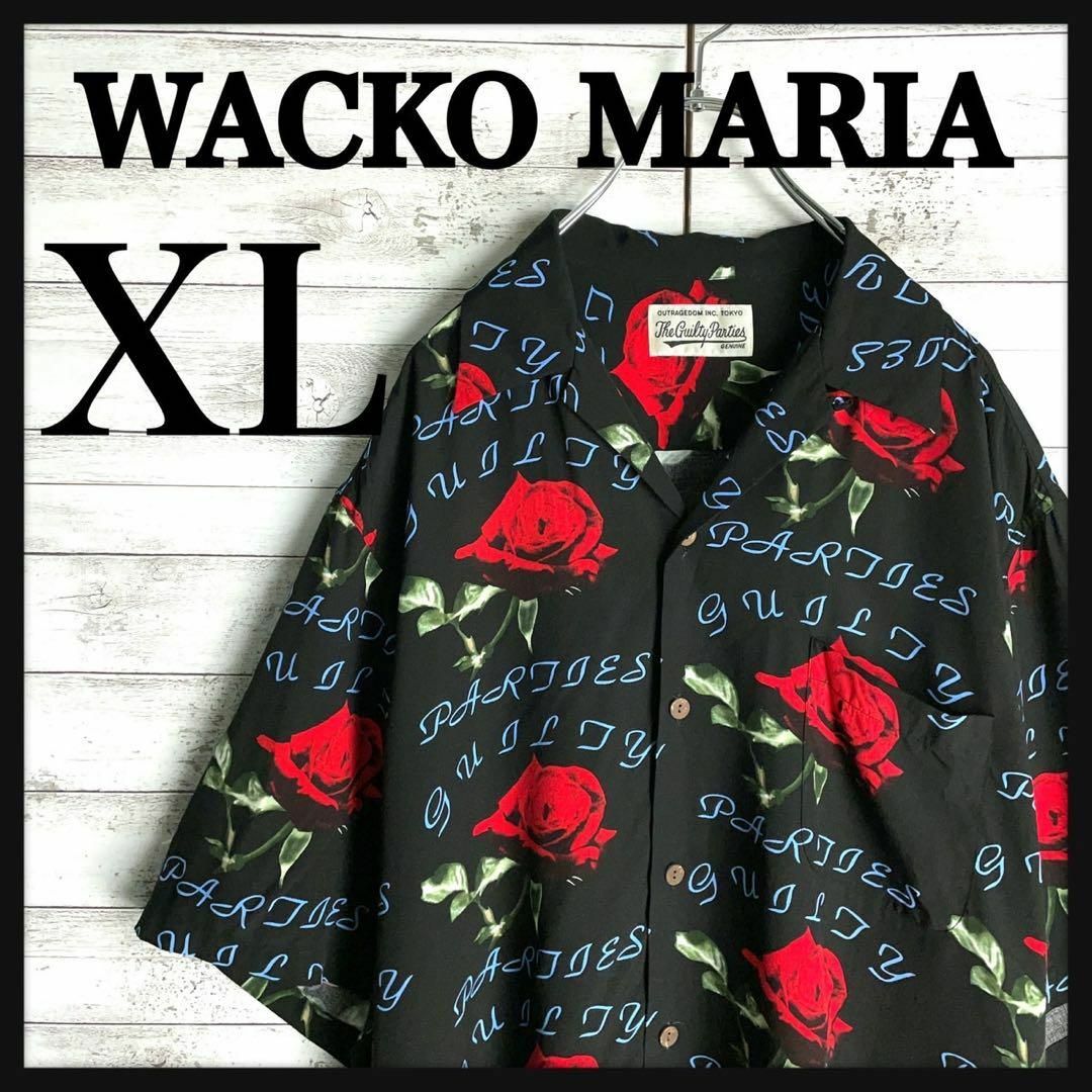 WACKO MARIA(ワコマリア)の9136【コムドットやまと着用】ワコマリア☆総柄デザイン希少XLサイズシャツ美品 メンズのトップス(シャツ)の商品写真