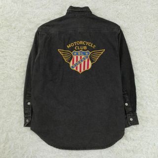 ラルフローレン(Ralph Lauren)のラルフローレン　デニムシャツ　デニムジャケット　モーターサイクル　レディース　L(Gジャン/デニムジャケット)