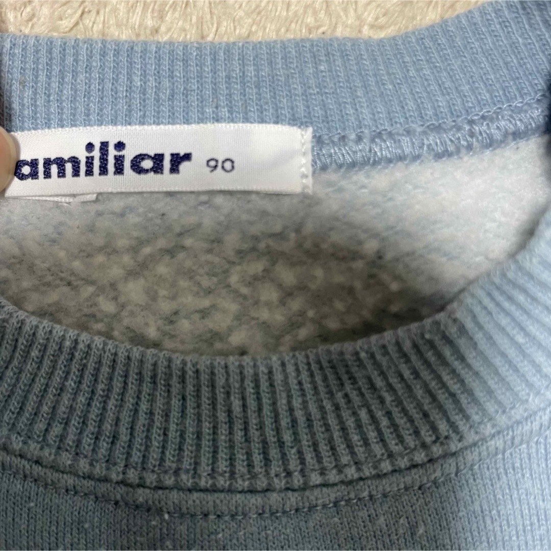 familiar(ファミリア)のfamiliar ファミリア　 トレーナー　90 キッズ/ベビー/マタニティのキッズ服男の子用(90cm~)(Tシャツ/カットソー)の商品写真