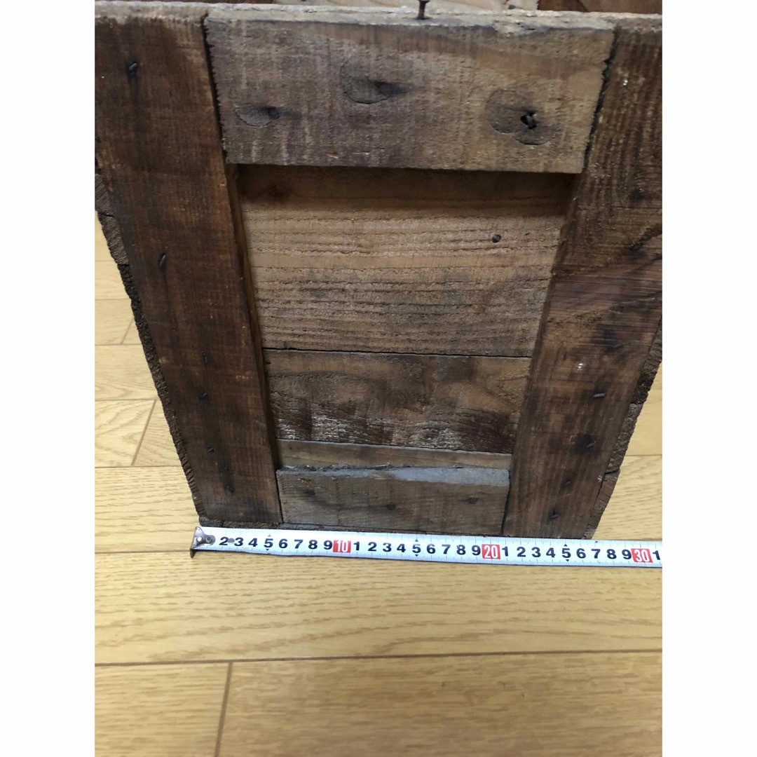 アンティーク 木製 木箱 古道具 ヴィンテージ 古民具 インテリア/住まい/日用品の収納家具(ケース/ボックス)の商品写真
