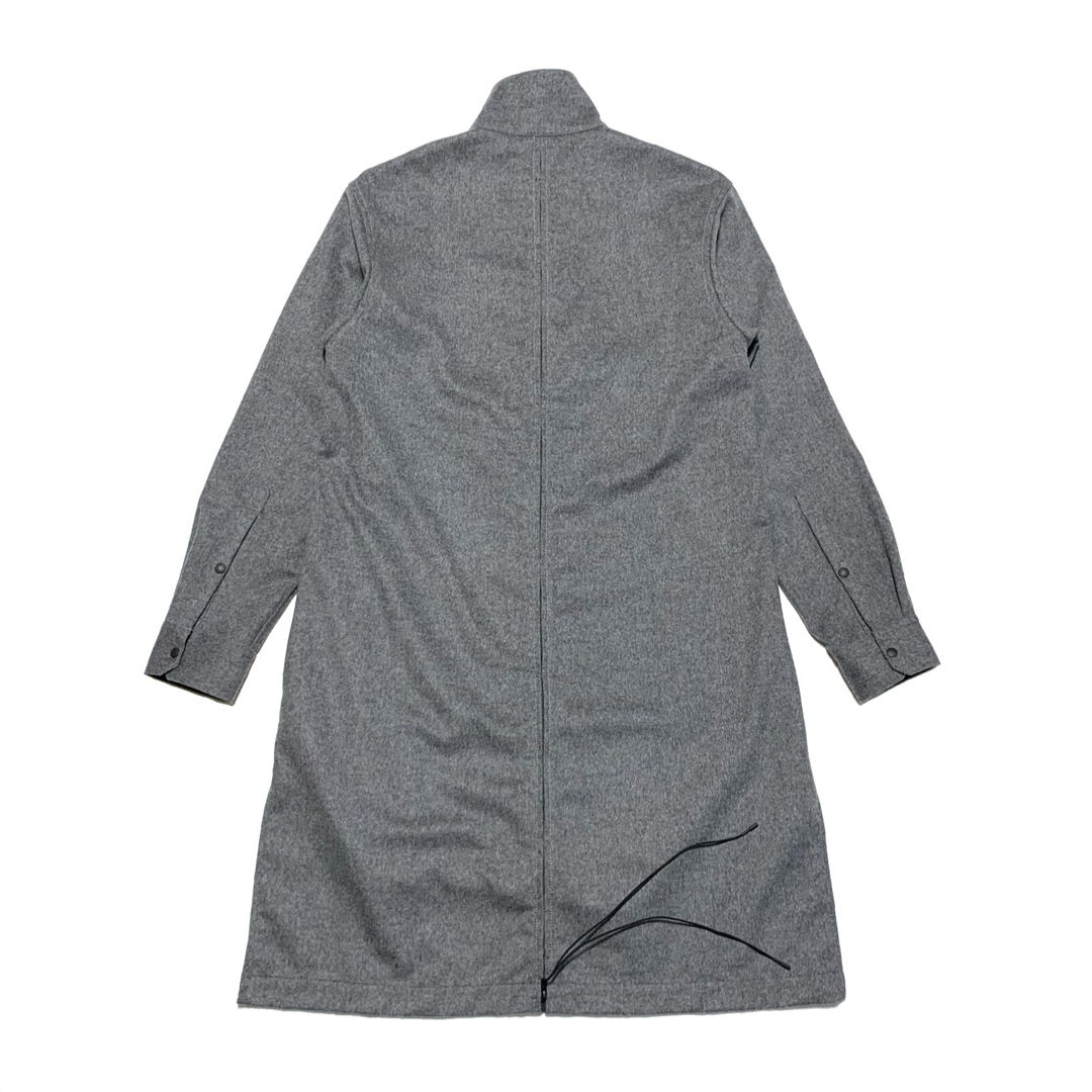 Y-3(ワイスリー)の☆美品 ワイスリー ヨウジヤマモト スタンドカラー ウール ロングシャツ コート メンズのジャケット/アウター(ステンカラーコート)の商品写真