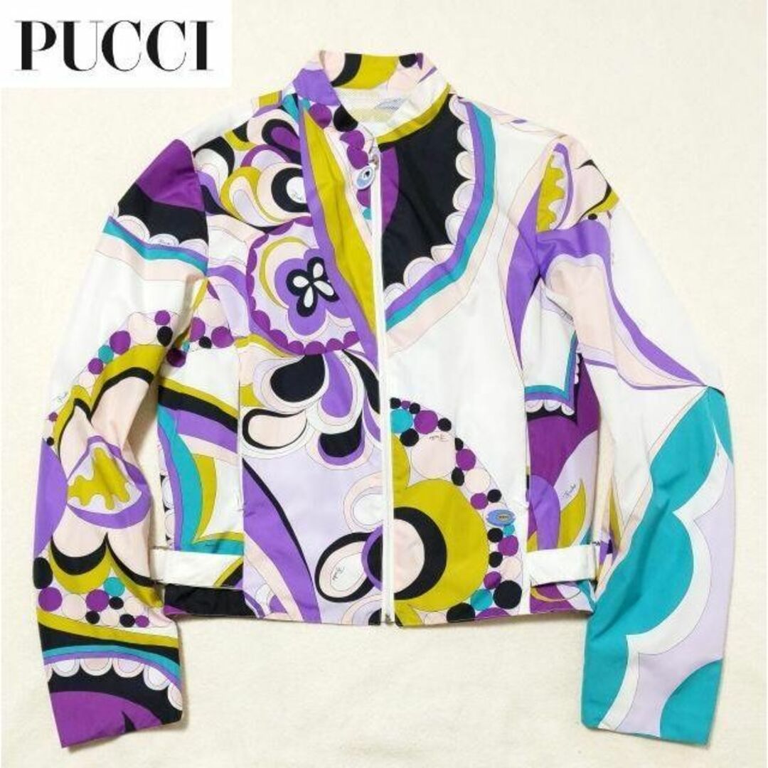 EMILIO PUCCI(エミリオプッチ)のエミリオプッチ EMILIO PUCCI ★フロントジップジャケット ブルゾン レディースのジャケット/アウター(その他)の商品写真