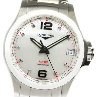 ロンジン(LONGINES)のロンジン LONGINES L3.319.4 コンクエスト V.H.P. パーペチュアルカレンダー クォーツ ボーイズ 美品 箱・保証書付き_809187(腕時計(アナログ))