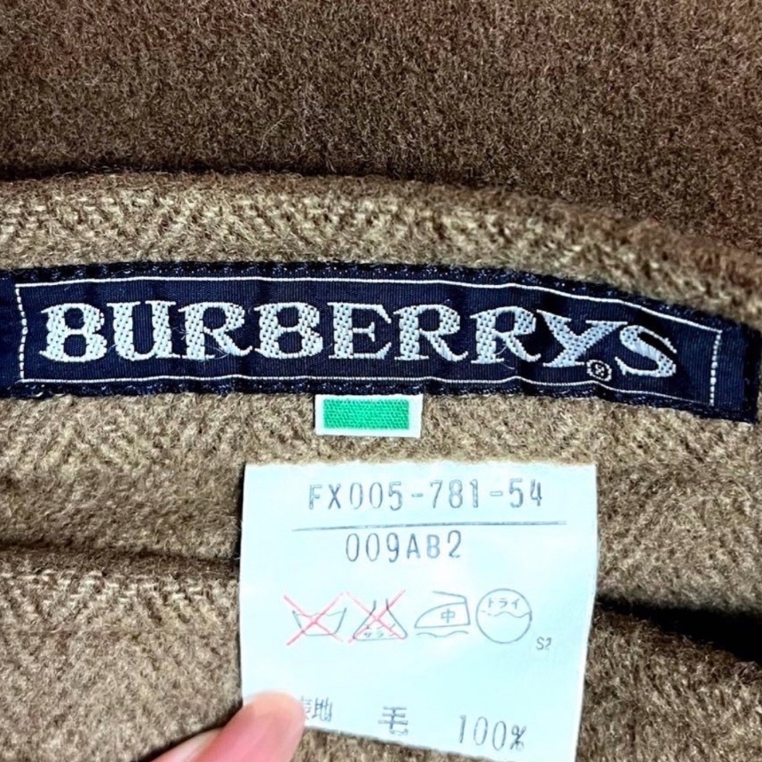 BURBERRY(バーバリー)の❤︎Burberrys❤︎オールドバーバリー❤︎カシミヤ❤︎ブラウン巻きスカート レディースのスカート(ひざ丈スカート)の商品写真