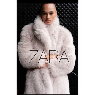 ZARA フェイク ファーコート　コート　値下げ‼️