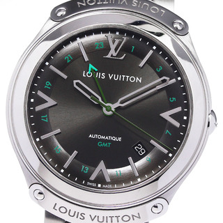 ルイヴィトン(LOUIS VUITTON)のルイ・ヴィトン LOUIS VUITTON Q6D30 フィフティーファイブ GMT デイト 自動巻き メンズ 良品 箱・保証書付き_801025(腕時計(アナログ))