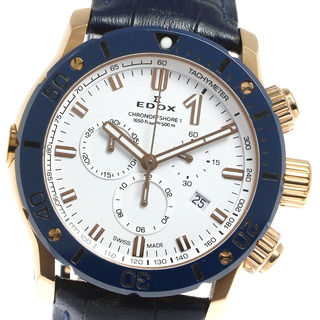 エドックス(EDOX)のエドックス EDOX 10221 クロノオフショア1 デイト クォーツ メンズ 箱付き_807721(腕時計(アナログ))