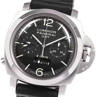 パネライ(PANERAI)のパネライ PANERAI PAM00275 ルミノール 8Days GMT クロノグラフ 手巻き メンズ 箱・保証書付き_805802(腕時計(アナログ))