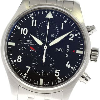 インターナショナルウォッチカンパニー(IWC)のIWC SCHAFFHAUSEN IW377704 パイロットウォッチ クロノグラフ 自動巻き メンズ 良品 保証書付き_805370(腕時計(アナログ))