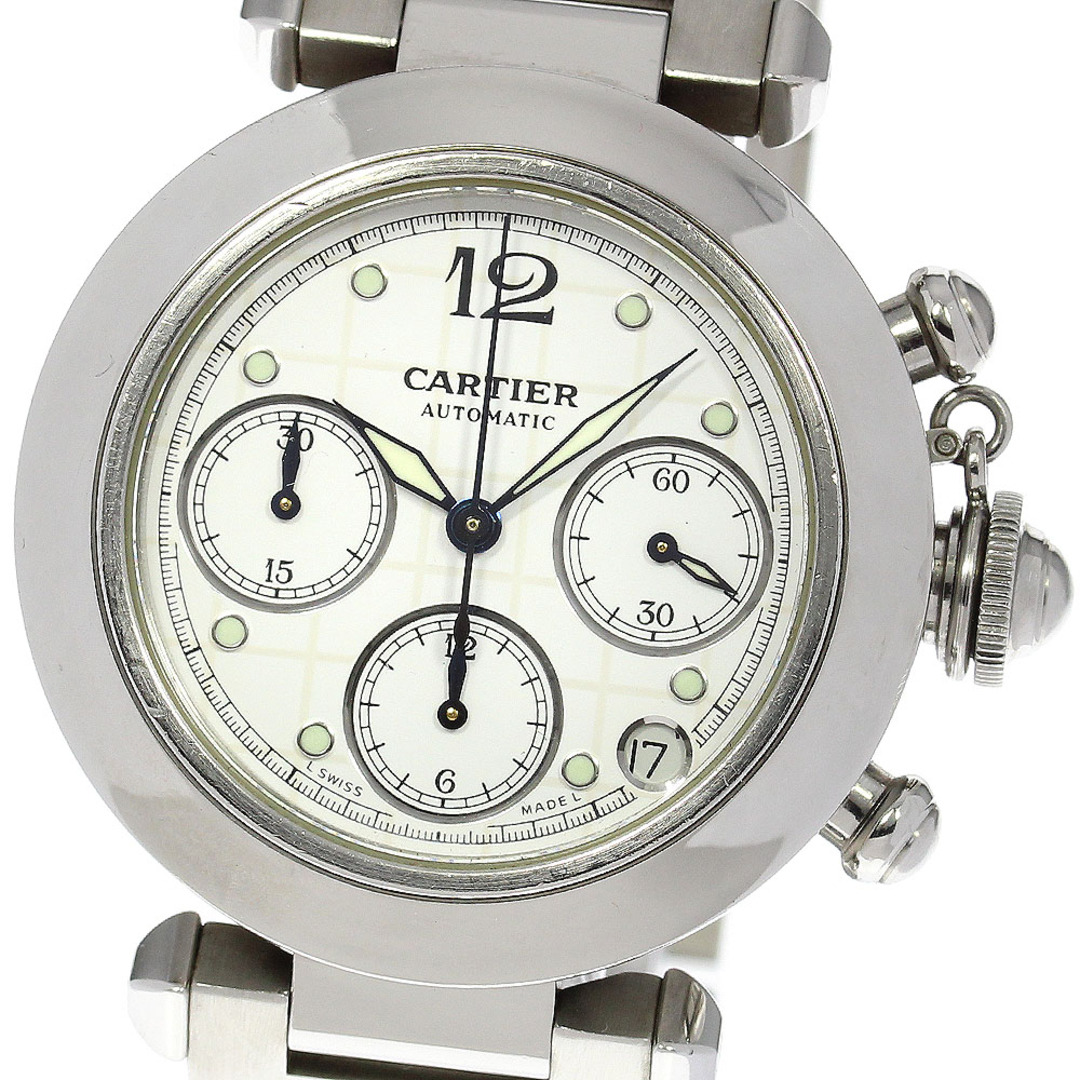 Cartier(カルティエ)のカルティエ CARTIER W31039M7 パシャC クロノ デイト 自動巻き ボーイズ _805216 メンズの時計(腕時計(アナログ))の商品写真
