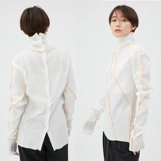 FRAY I.D - 新品フレイ アイディー FRAY I.D シャーリング2WAYトップス　メロー